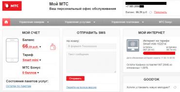 Login to your MTS personal account without registration